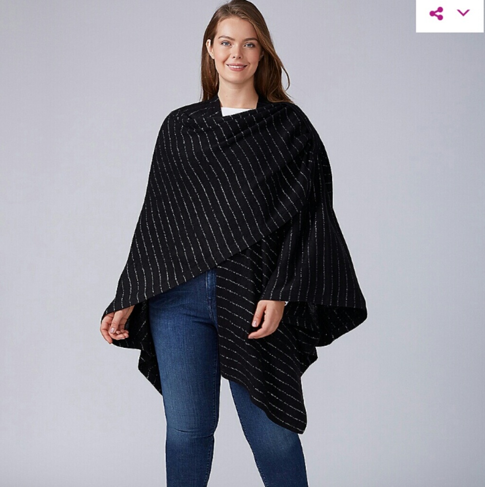 Dressy ruana wrap